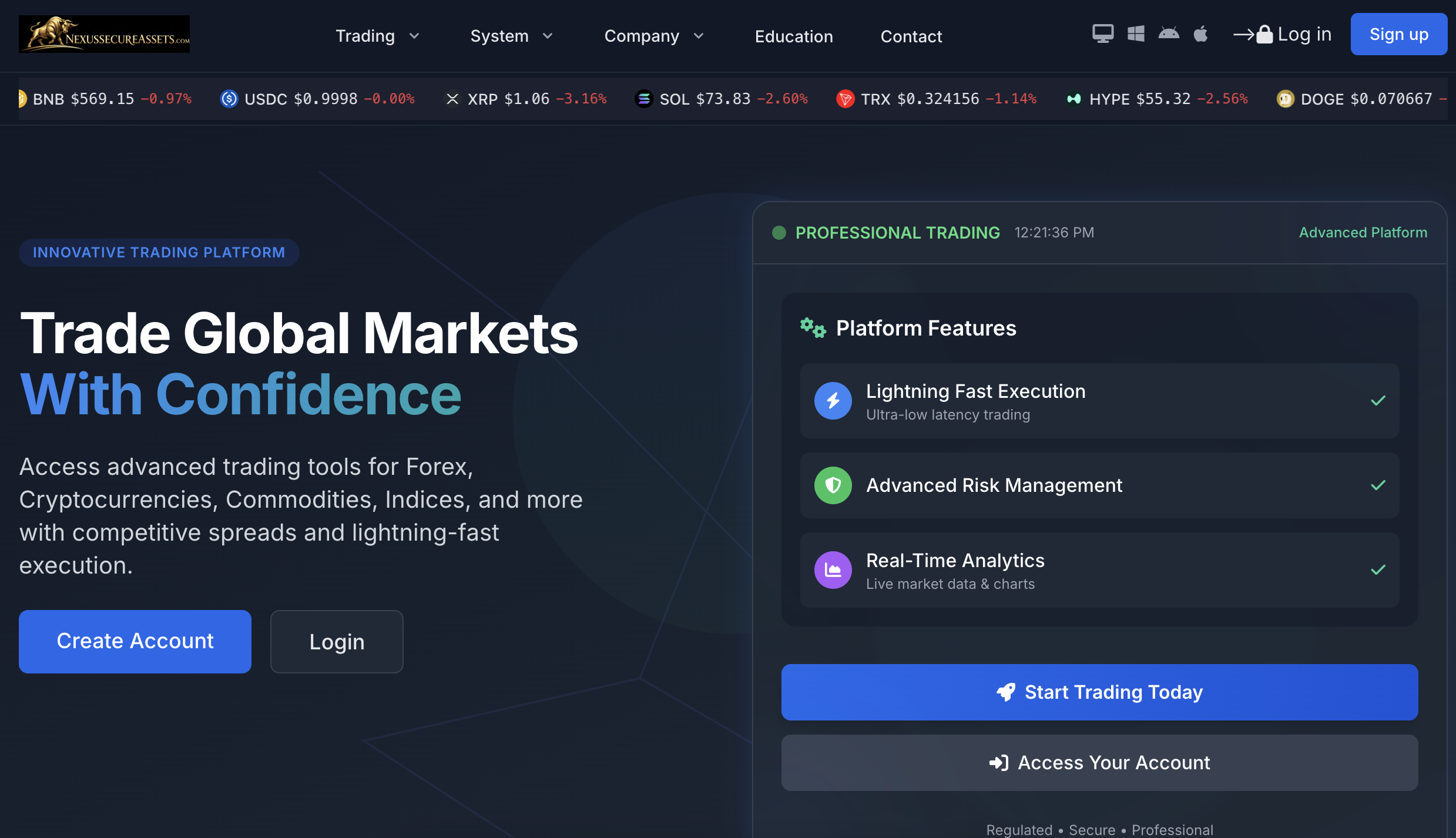 Nexussecureassets.com Scam Review